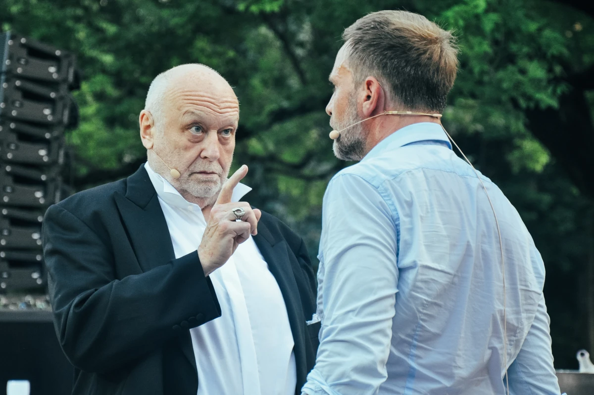 Thomas Thieme und Julian Weigend, Jedermann Weimar 2024