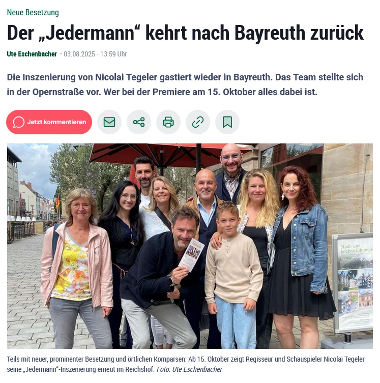Artikel, Uta Eschenbacher, Kurier (03.08.2025)