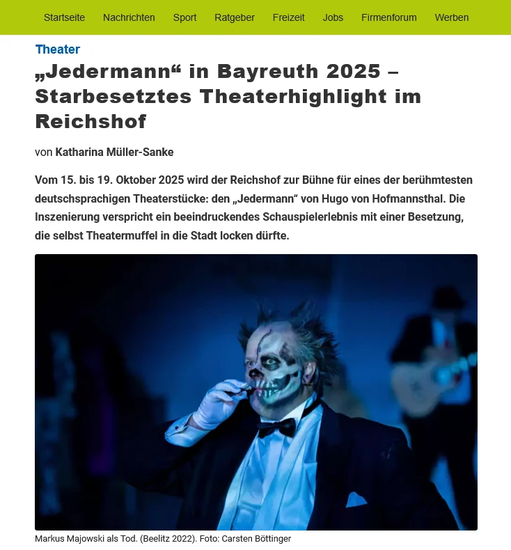Bayreuther Tagblatt, 6.10.25