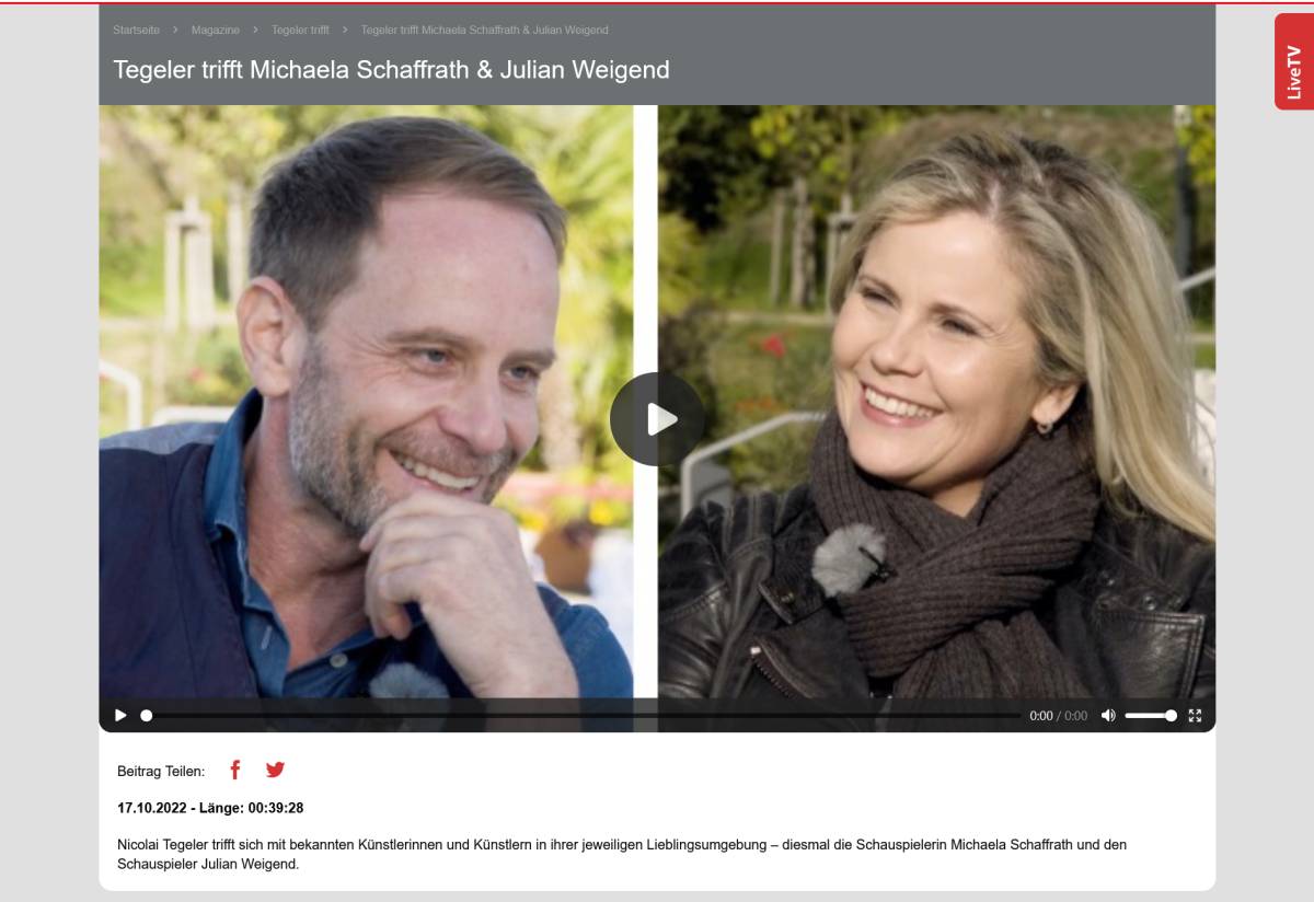 Tegeler trifft Michaela Schaffrath & Julian Weigend (Interviews)